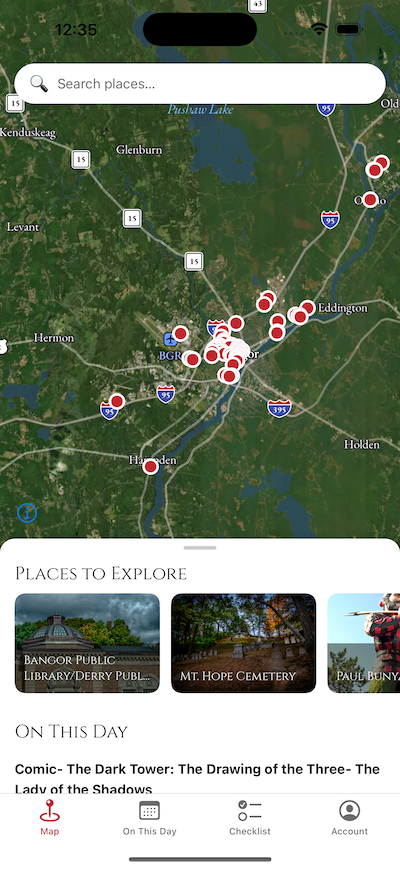 The SK Tours interactive map